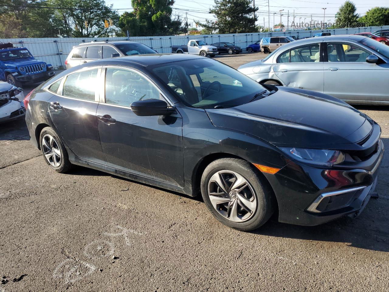 2019 Honda Civic Lx Черный vin: 19XFC2F65KE010560