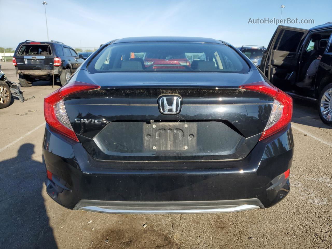 2019 Honda Civic Lx Black vin: 19XFC2F65KE010560