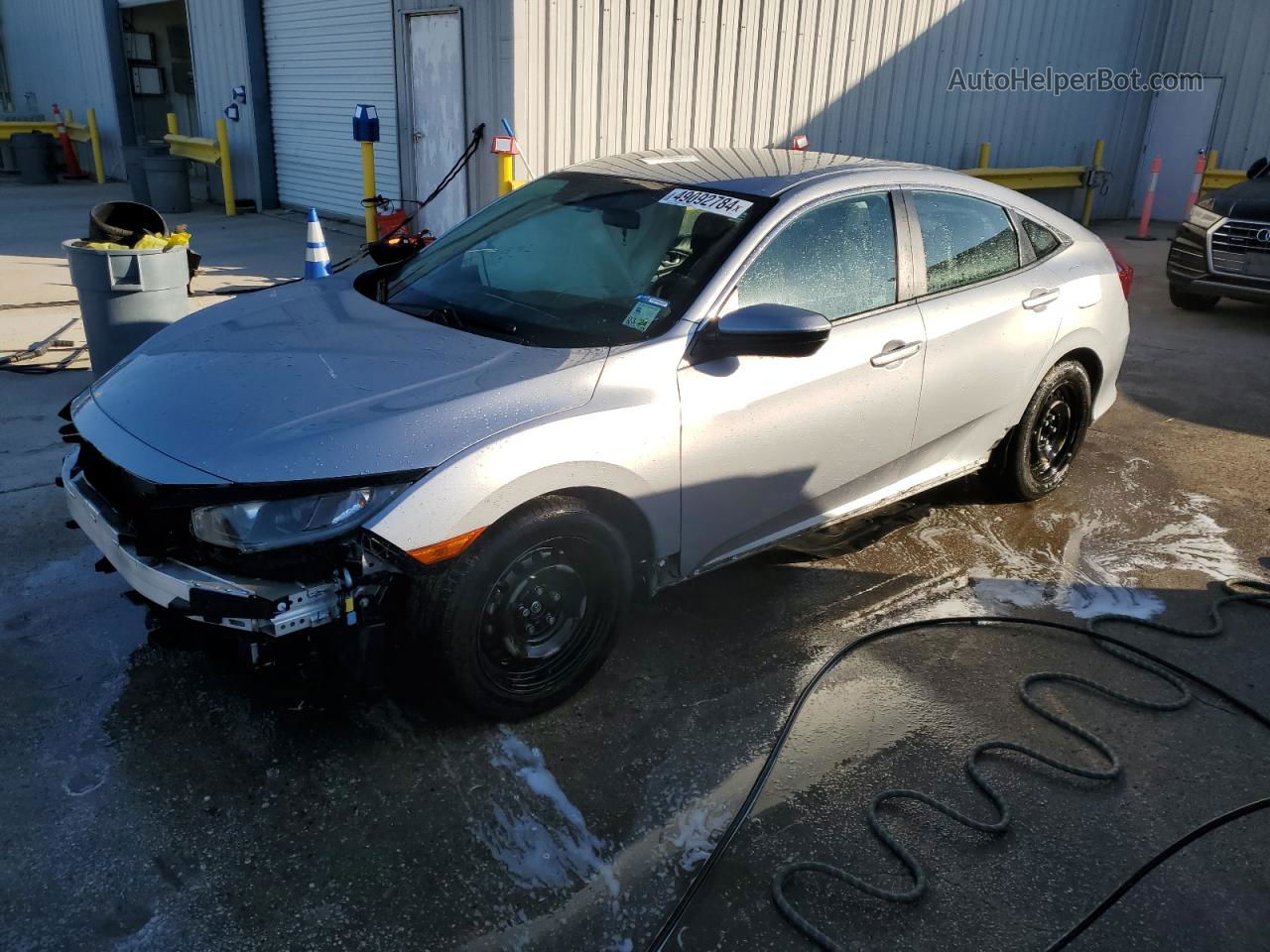 2020 Honda Civic Lx Silver vin: 19XFC2F65LE000144