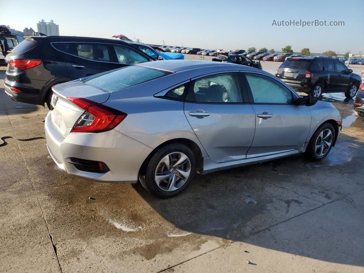 2020 Honda Civic Lx Silver vin: 19XFC2F65LE000144