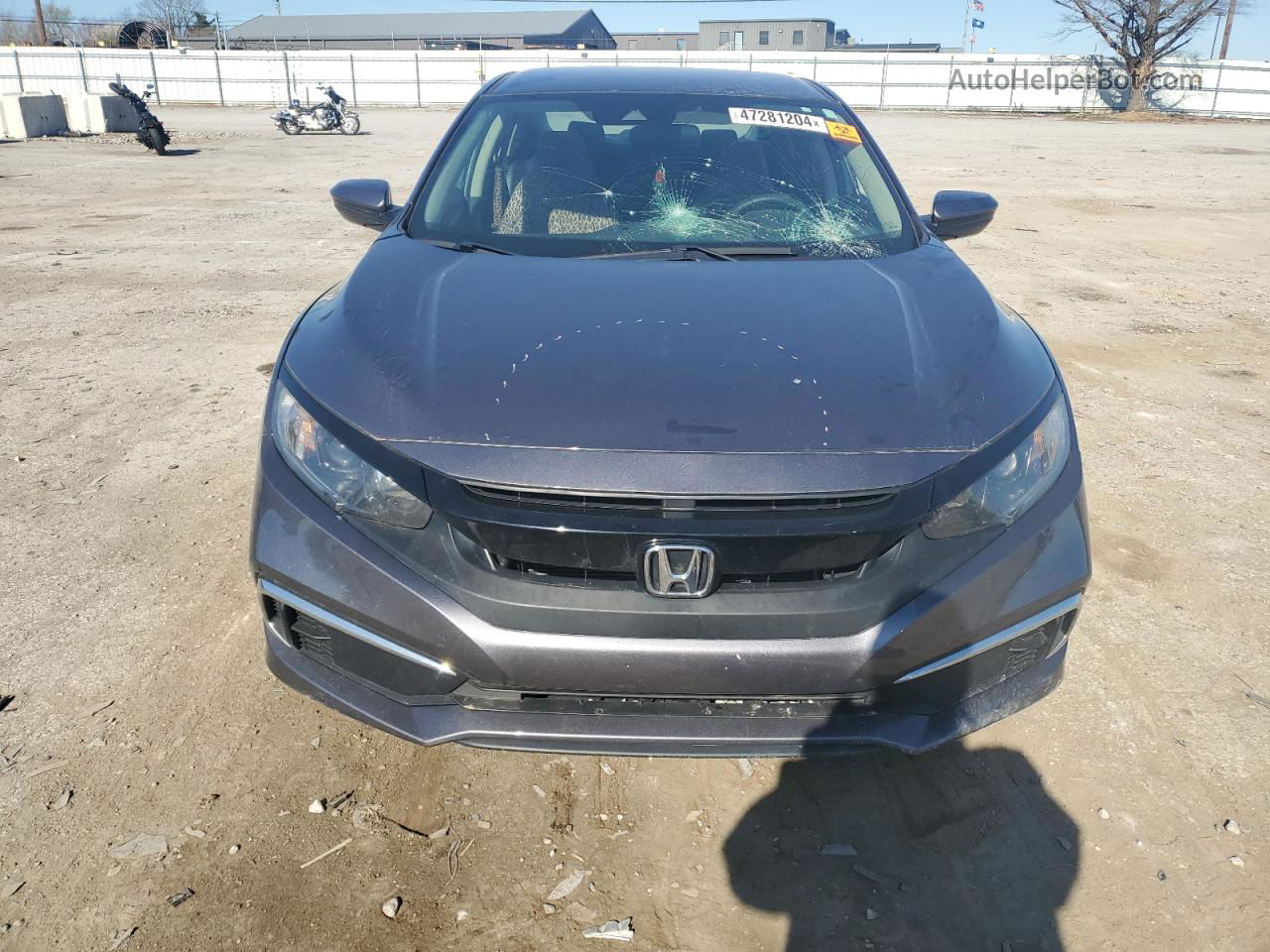 2020 Honda Civic Lx Gray vin: 19XFC2F65LE009037