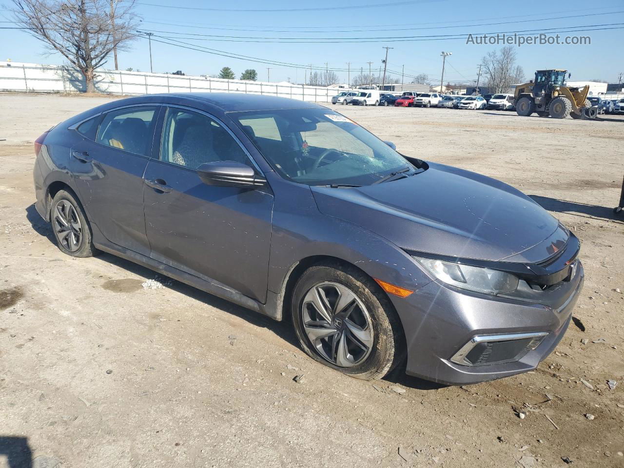 2020 Honda Civic Lx Gray vin: 19XFC2F65LE009037