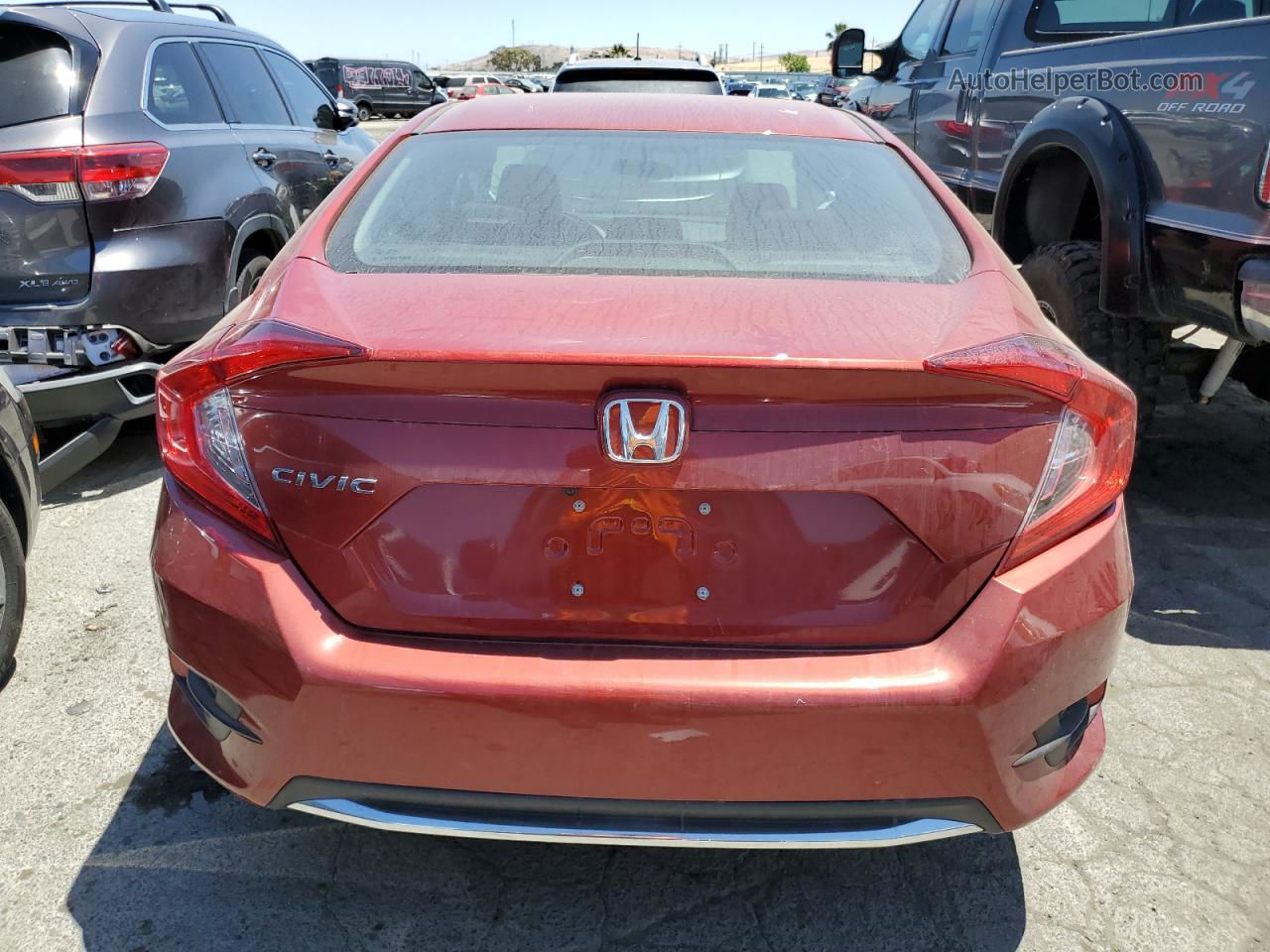 2020 Honda Civic Lx Orange vin: 19XFC2F65LE009944