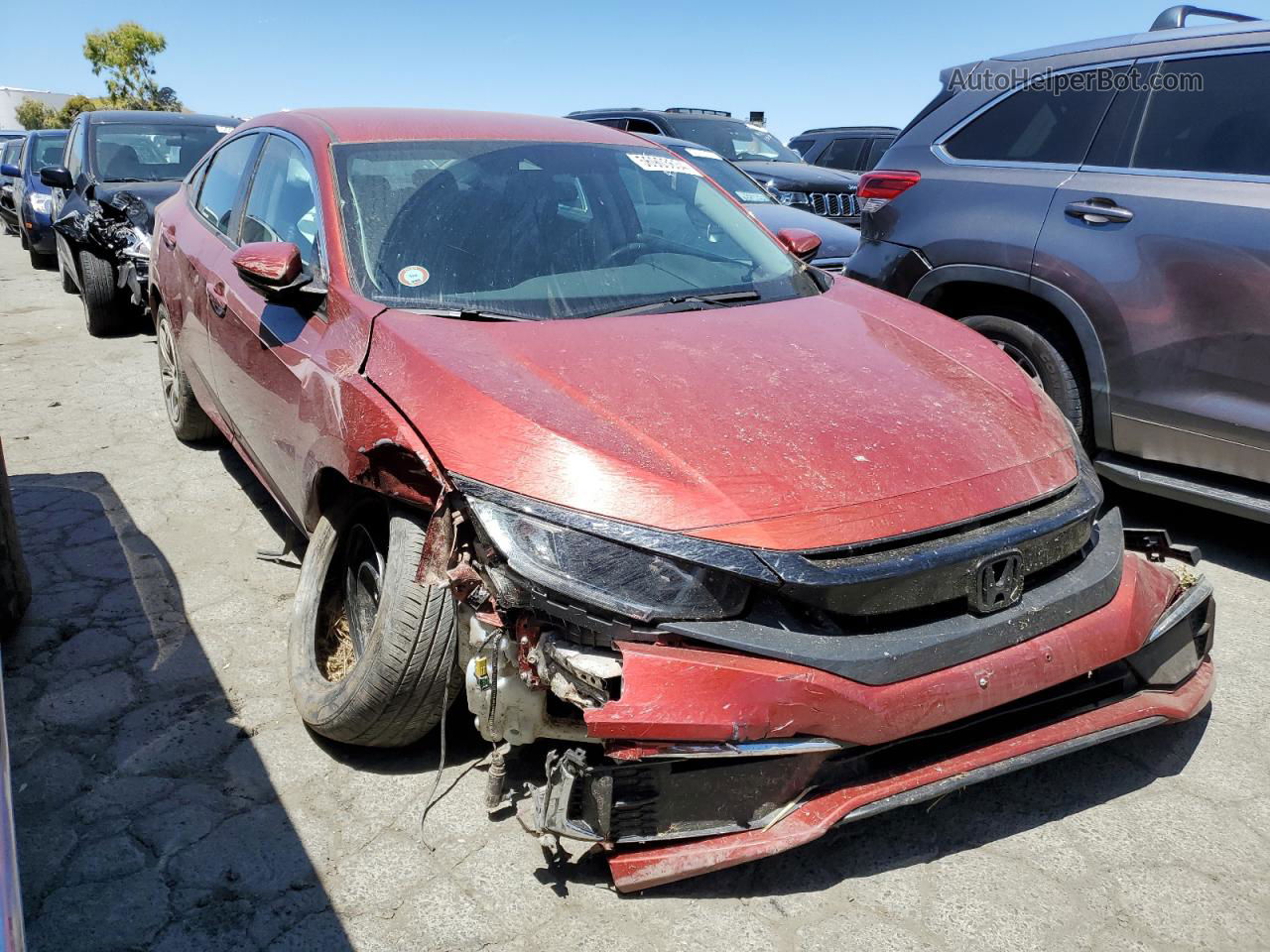 2020 Honda Civic Lx Orange vin: 19XFC2F65LE009944