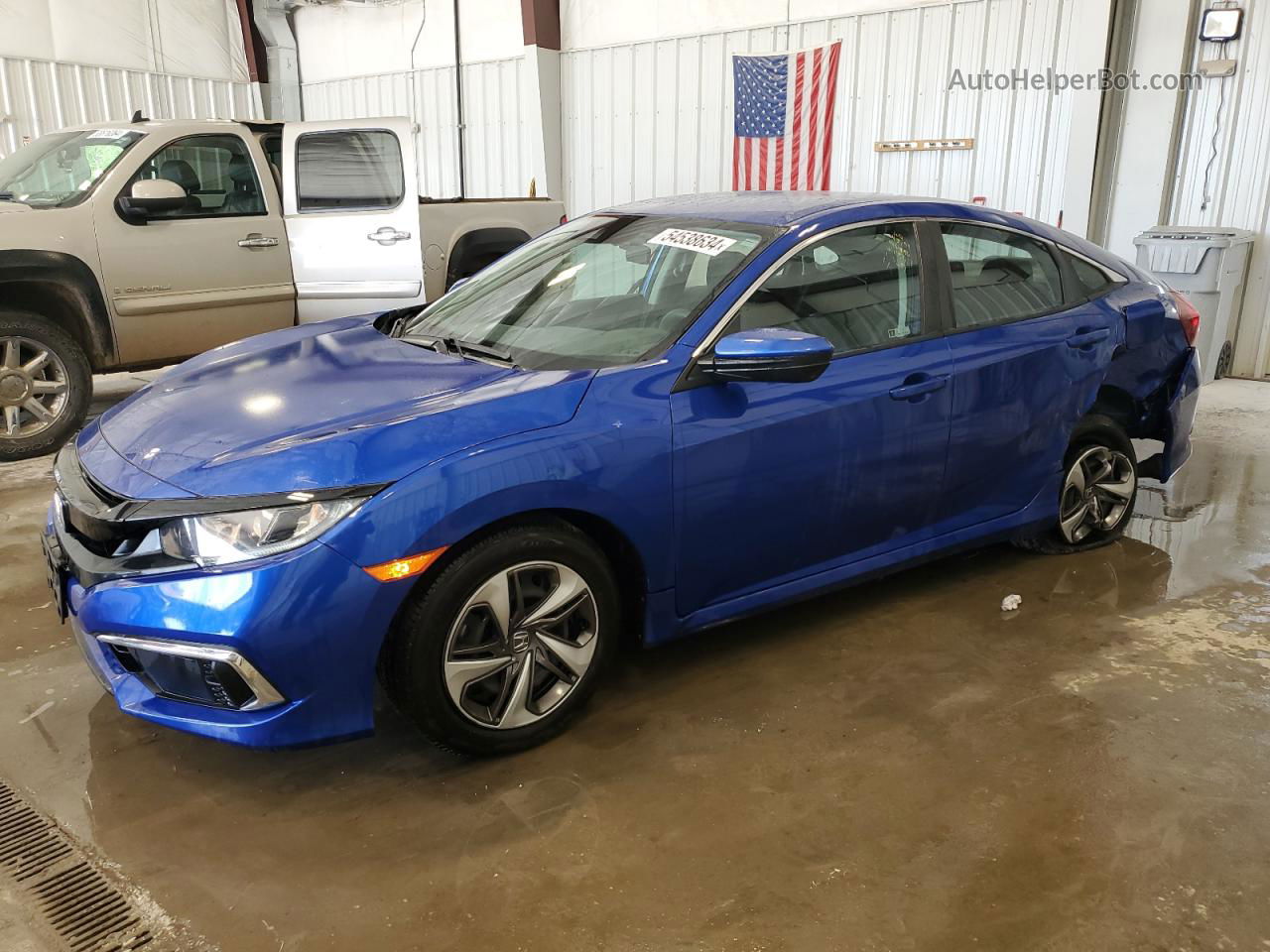 2020 Honda Civic Lx Blue vin: 19XFC2F65LE028381