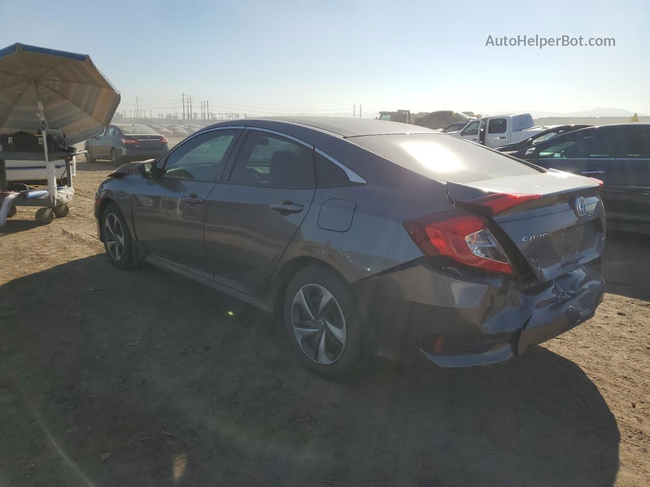 2019 Honda Civic Lx Серый vin: 19XFC2F66KE041929