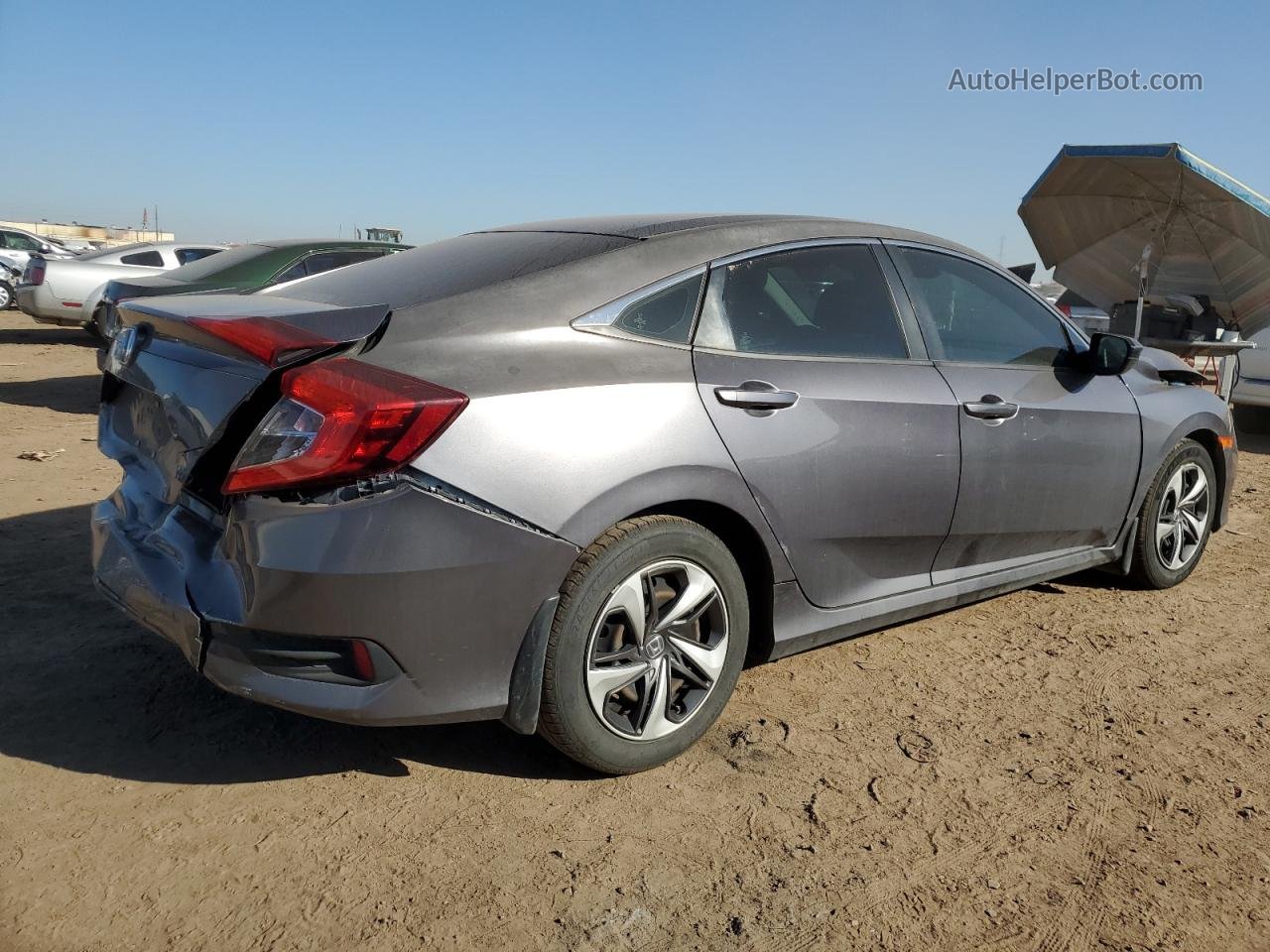 2019 Honda Civic Lx Серый vin: 19XFC2F66KE041929