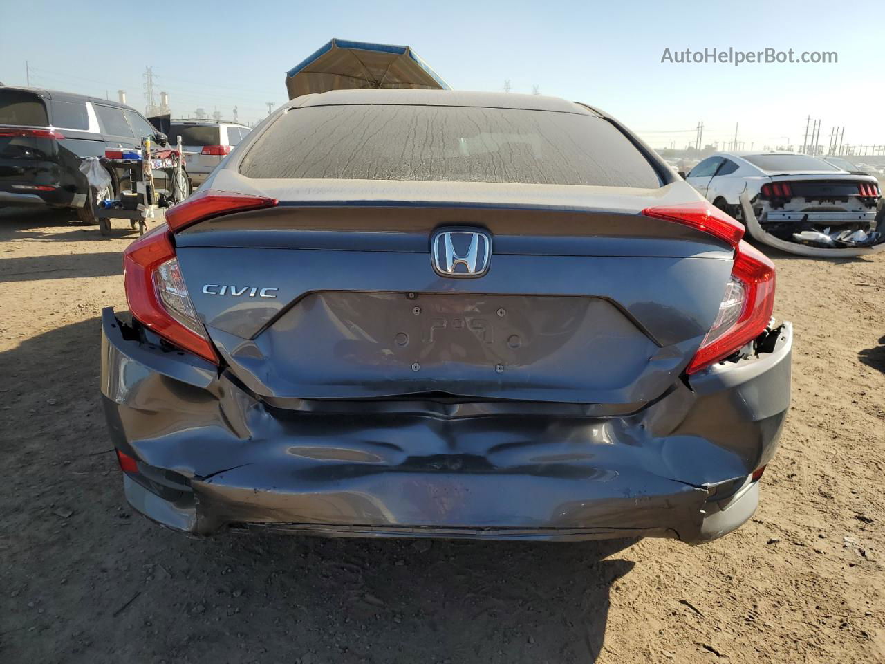 2019 Honda Civic Lx Серый vin: 19XFC2F66KE041929