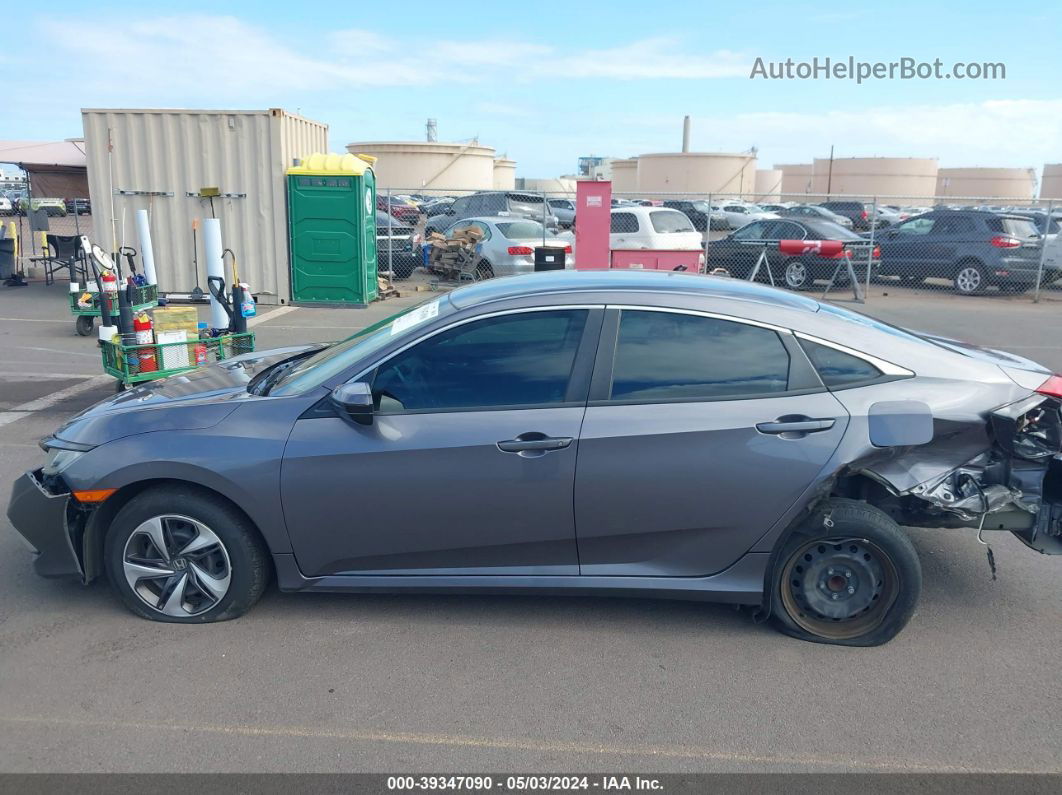 2020 Honda Civic Lx Gray vin: 19XFC2F66LE004705