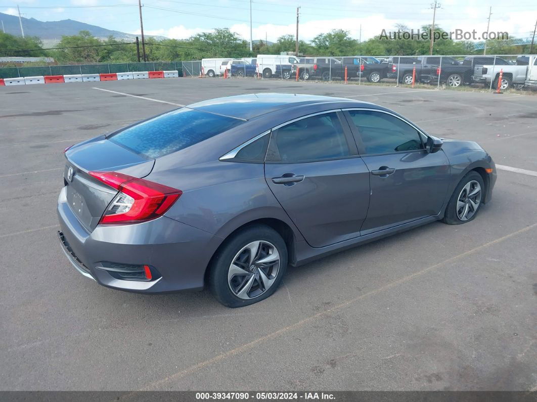 2020 Honda Civic Lx Gray vin: 19XFC2F66LE004705