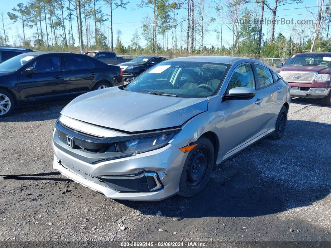 2019 Honda Civic Lx Silver vin: 19XFC2F67KE020331