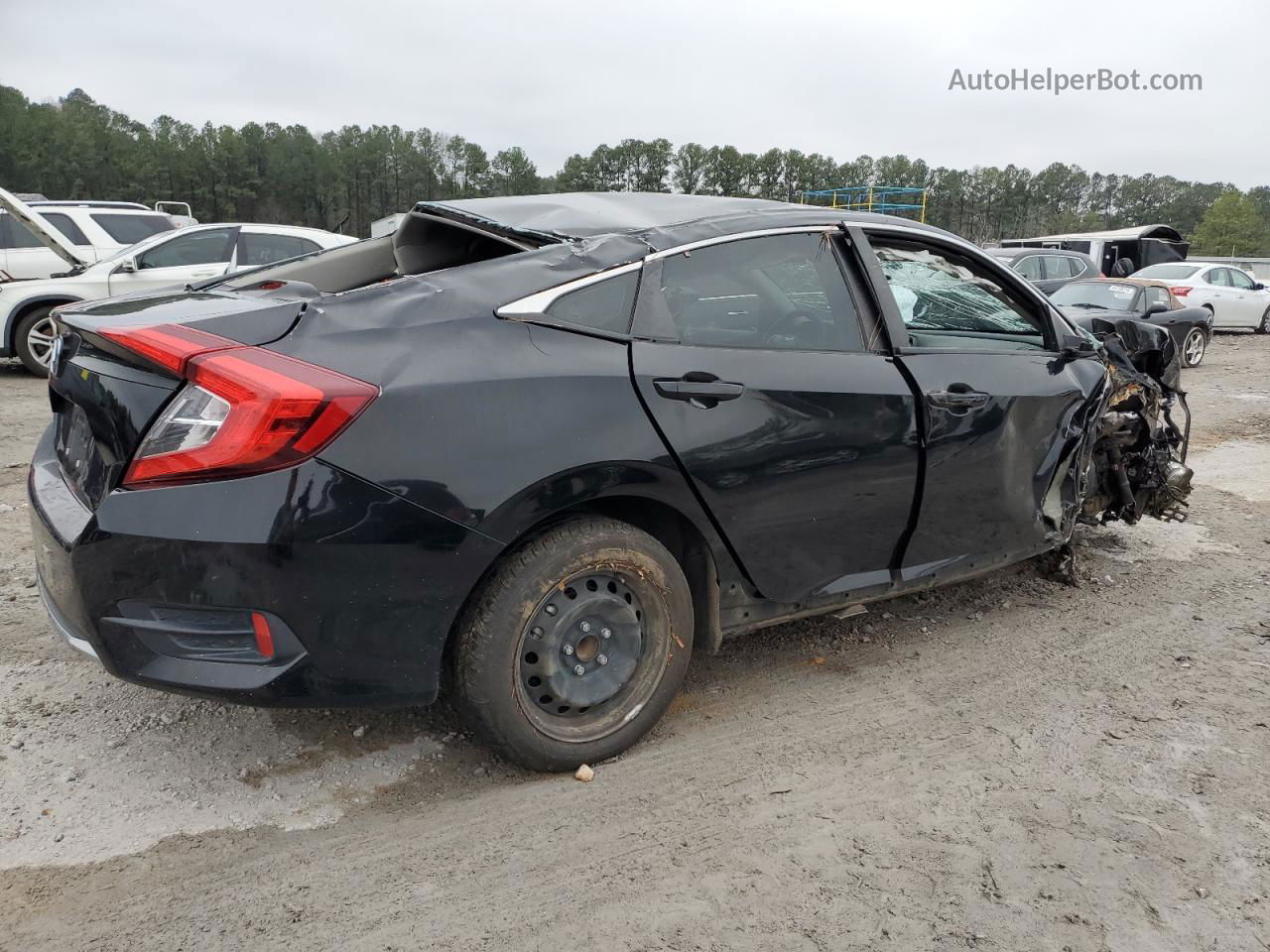 2020 Honda Civic Lx Black vin: 19XFC2F67LE010450