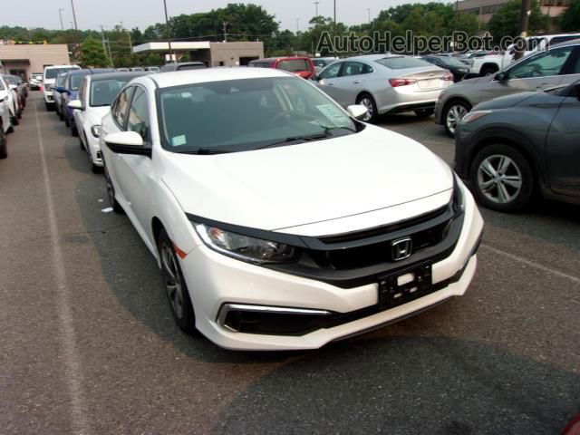 2020 Honda Civic Sedan Lx White vin: 19XFC2F67LE013431