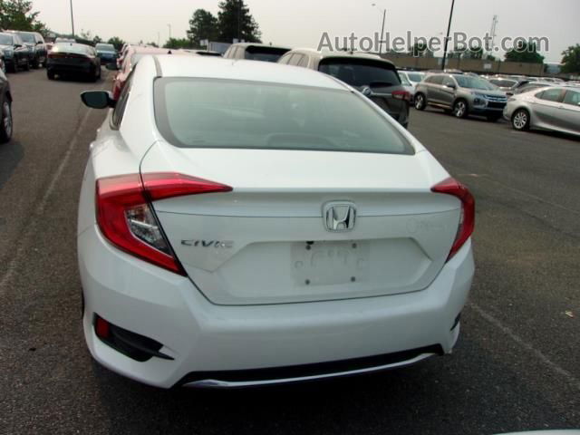 2020 Honda Civic Sedan Lx White vin: 19XFC2F67LE013431