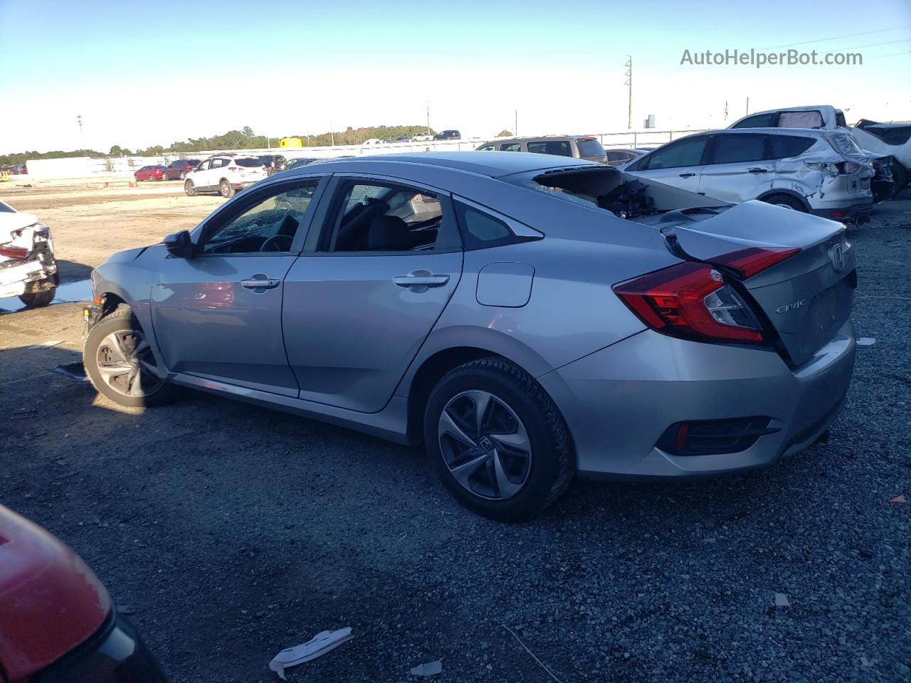 2020 Honda Civic Lx Silver vin: 19XFC2F67LE024817