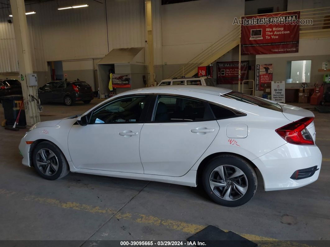 2020 Honda Civic Lx White vin: 19XFC2F67LE212558