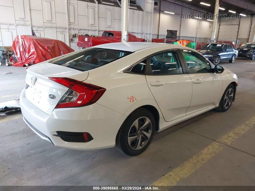 2020 Honda Civic Lx White vin: 19XFC2F67LE212558