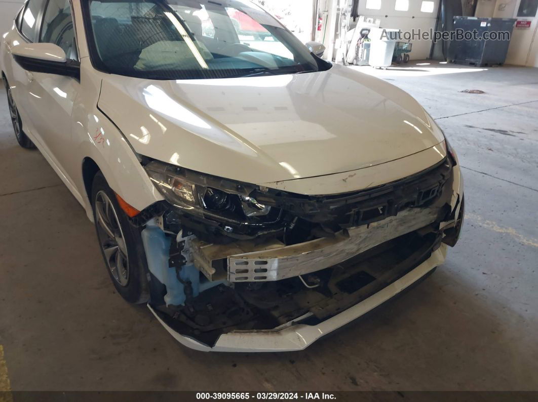 2020 Honda Civic Lx White vin: 19XFC2F67LE212558