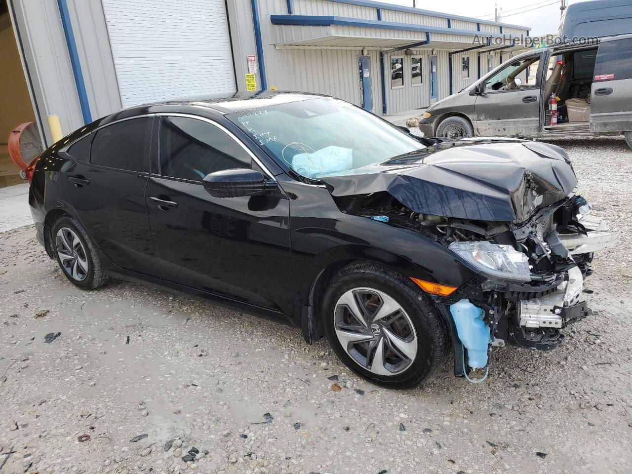 2019 Honda Civic Lx Black vin: 19XFC2F68KE007734