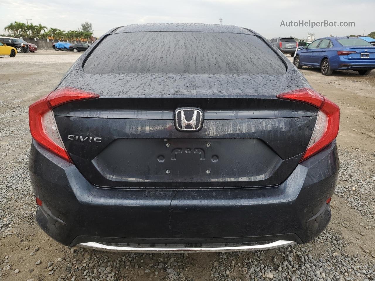 2019 Honda Civic Lx Blue vin: 19XFC2F68KE038546