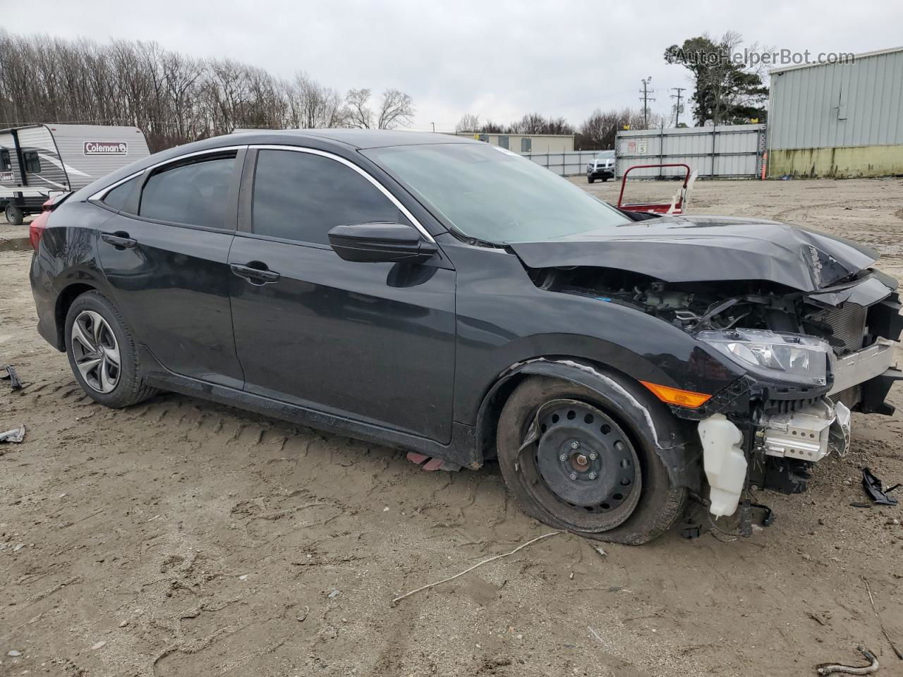 2019 Honda Civic Lx Black vin: 19XFC2F68KE038868