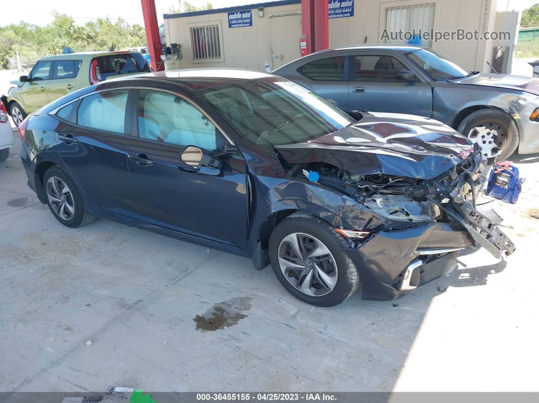 2019 Honda Civic Lx Dark Blue vin: 19XFC2F68KE041334