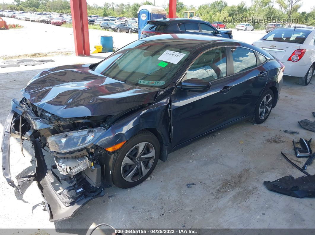 2019 Honda Civic Lx Dark Blue vin: 19XFC2F68KE041334