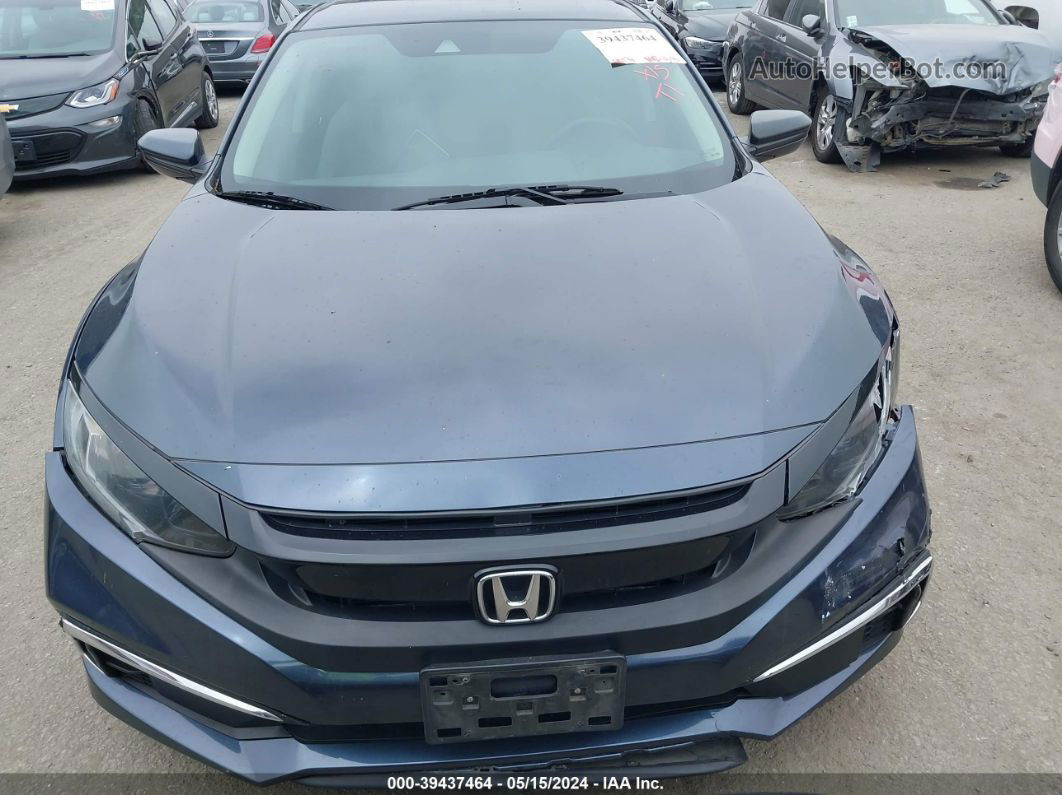 2019 Honda Civic Lx Navy vin: 19XFC2F68KE213426