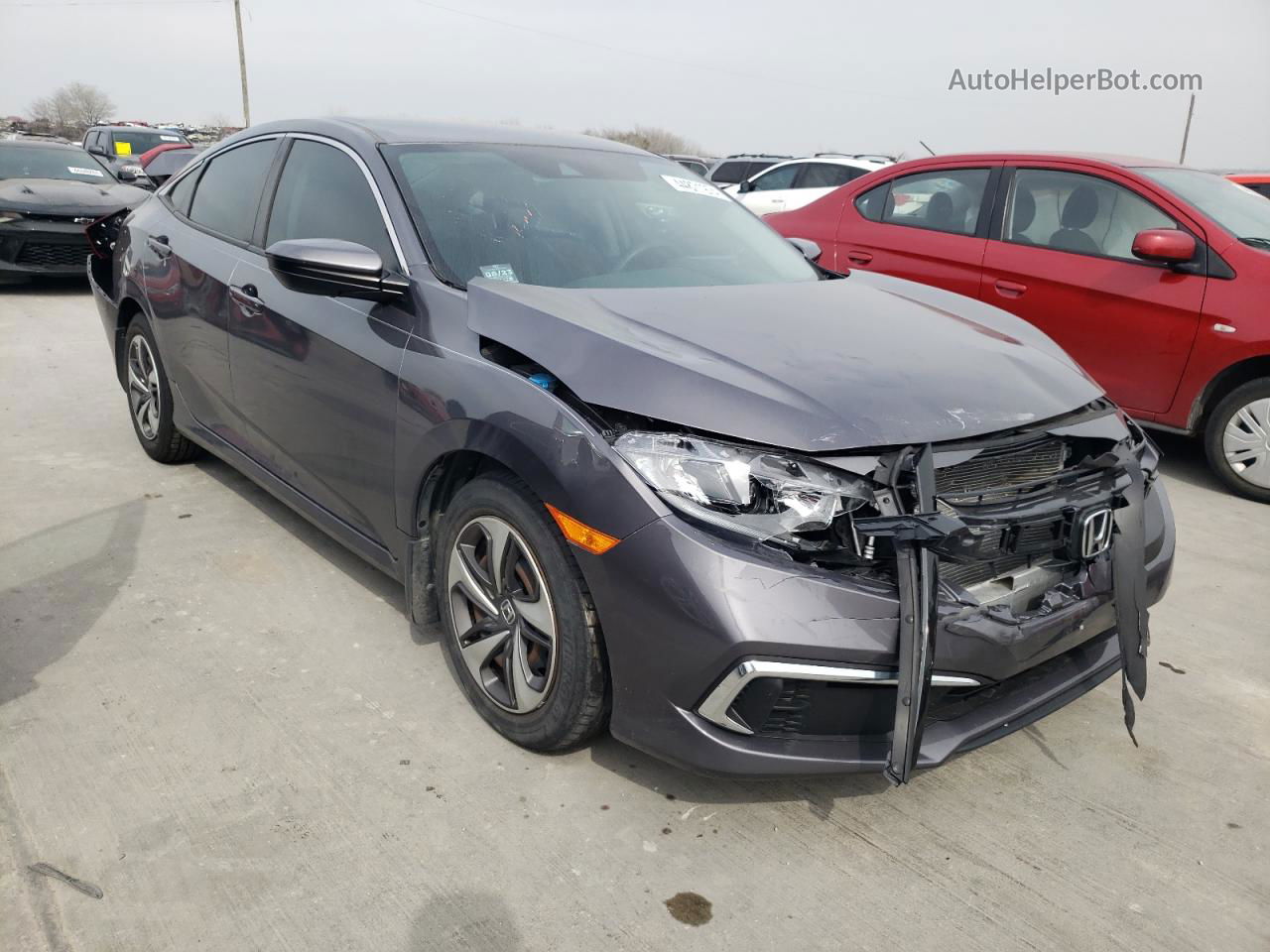 2020 Honda Civic Lx Серый vin: 19XFC2F68LE001806