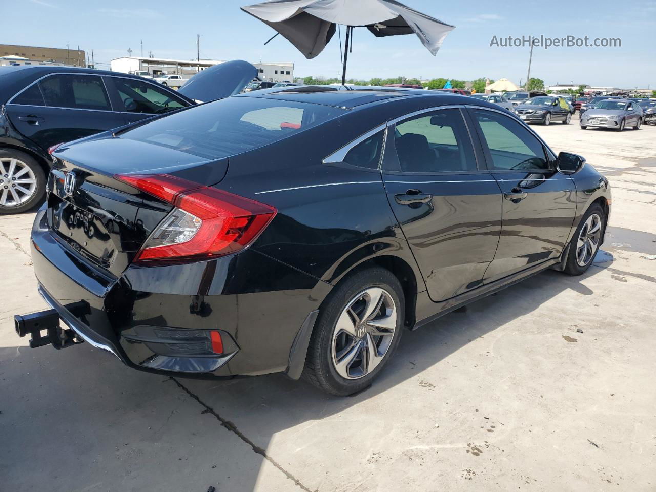 2020 Honda Civic Lx Черный vin: 19XFC2F68LE010179