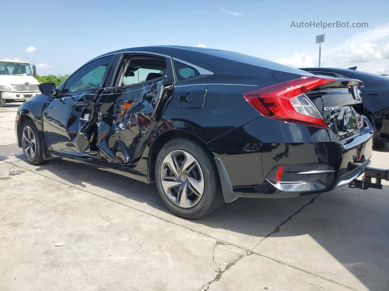 2020 Honda Civic Lx Black vin: 19XFC2F68LE010179