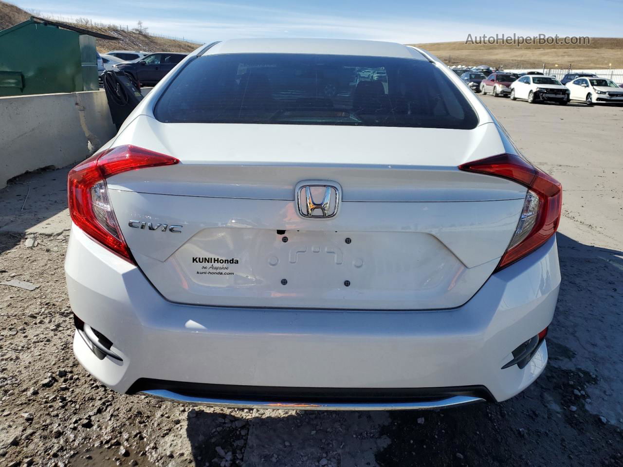 2020 Honda Civic Lx White vin: 19XFC2F68LE014961