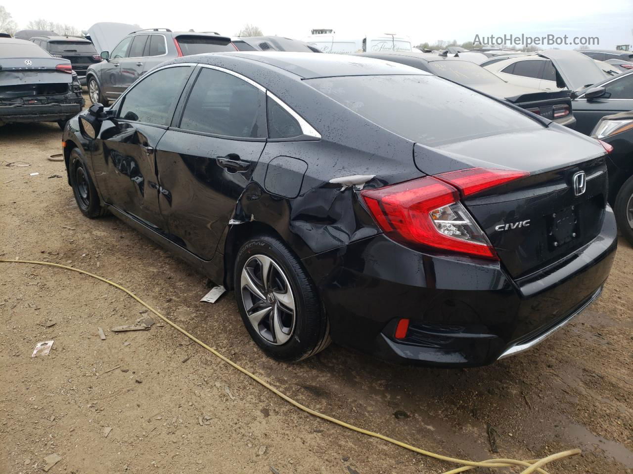 2020 Honda Civic Lx Black vin: 19XFC2F68LE016838