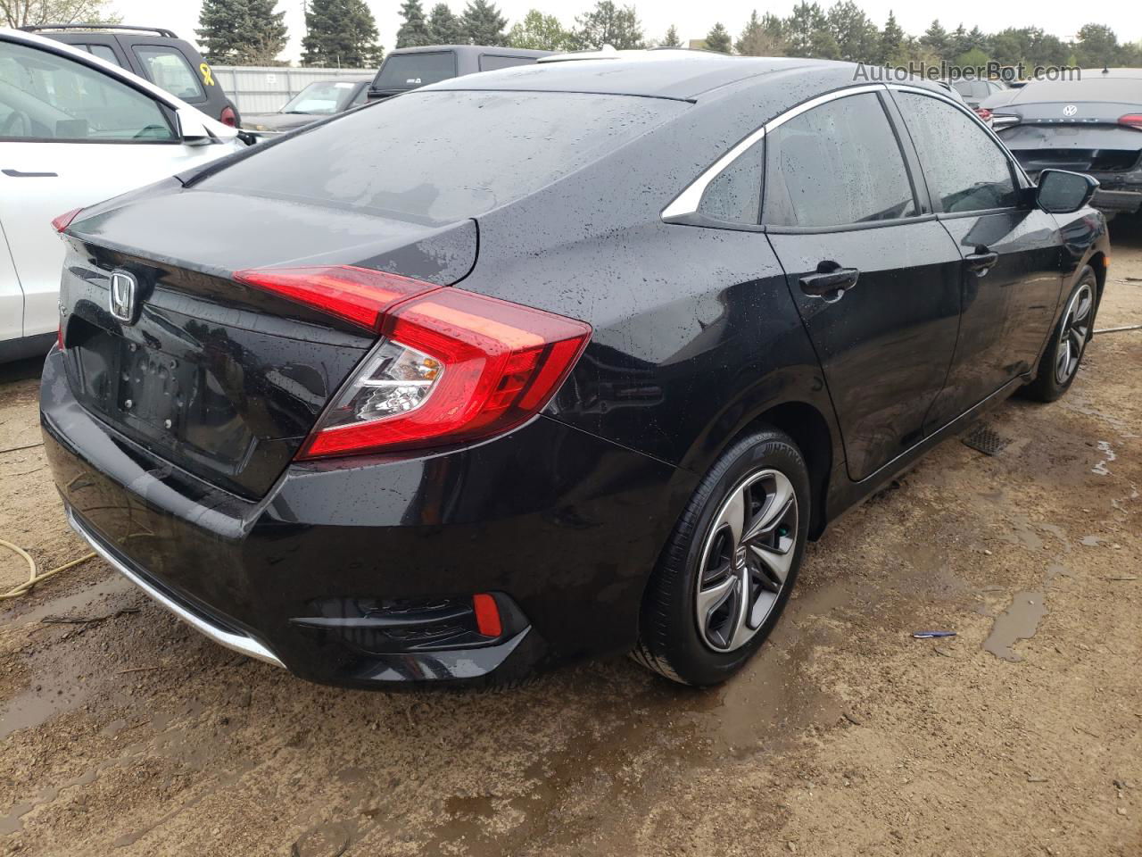 2020 Honda Civic Lx Black vin: 19XFC2F68LE016838