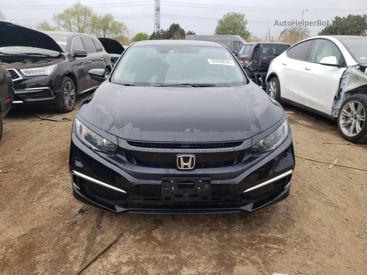 2020 Honda Civic Lx Black vin: 19XFC2F68LE016838