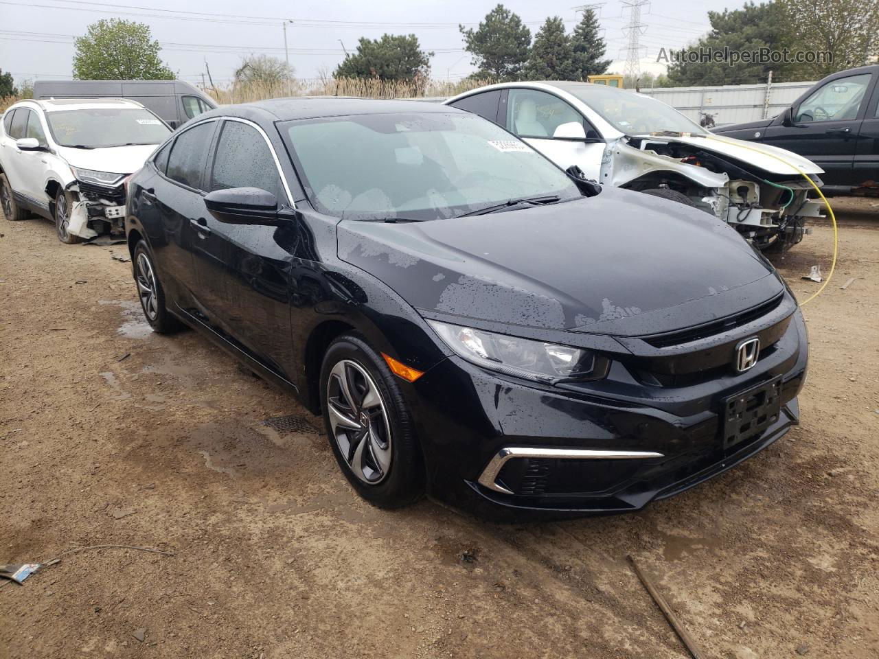 2020 Honda Civic Lx Black vin: 19XFC2F68LE016838