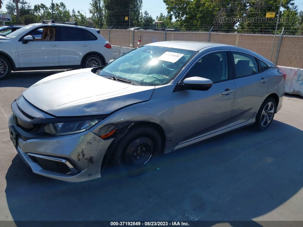 2020 Honda Civic Sedan Lx Silver vin: 19XFC2F68LE205263