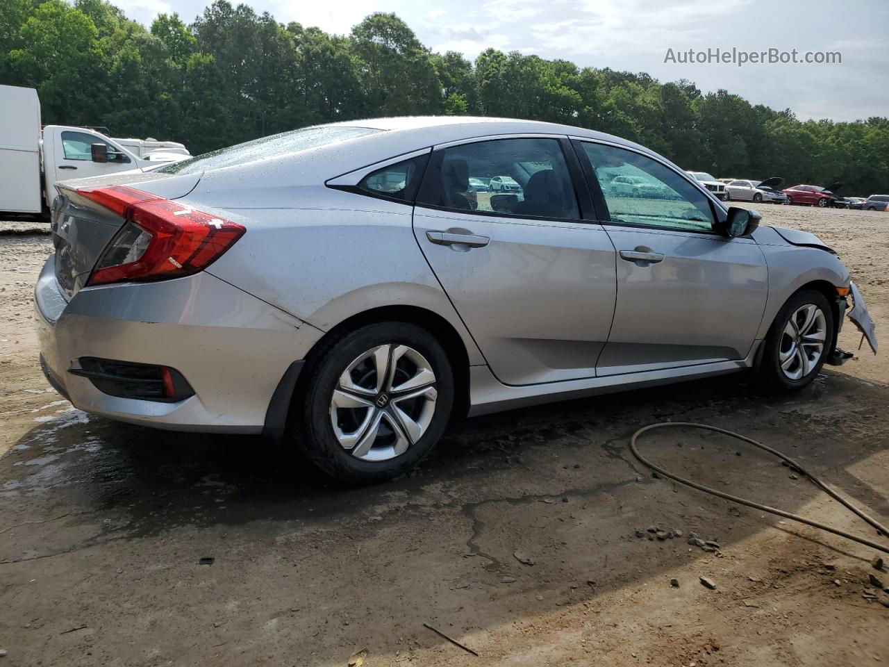 2017 Honda Civic Lx Silver vin: 19XFC2F69HE019092