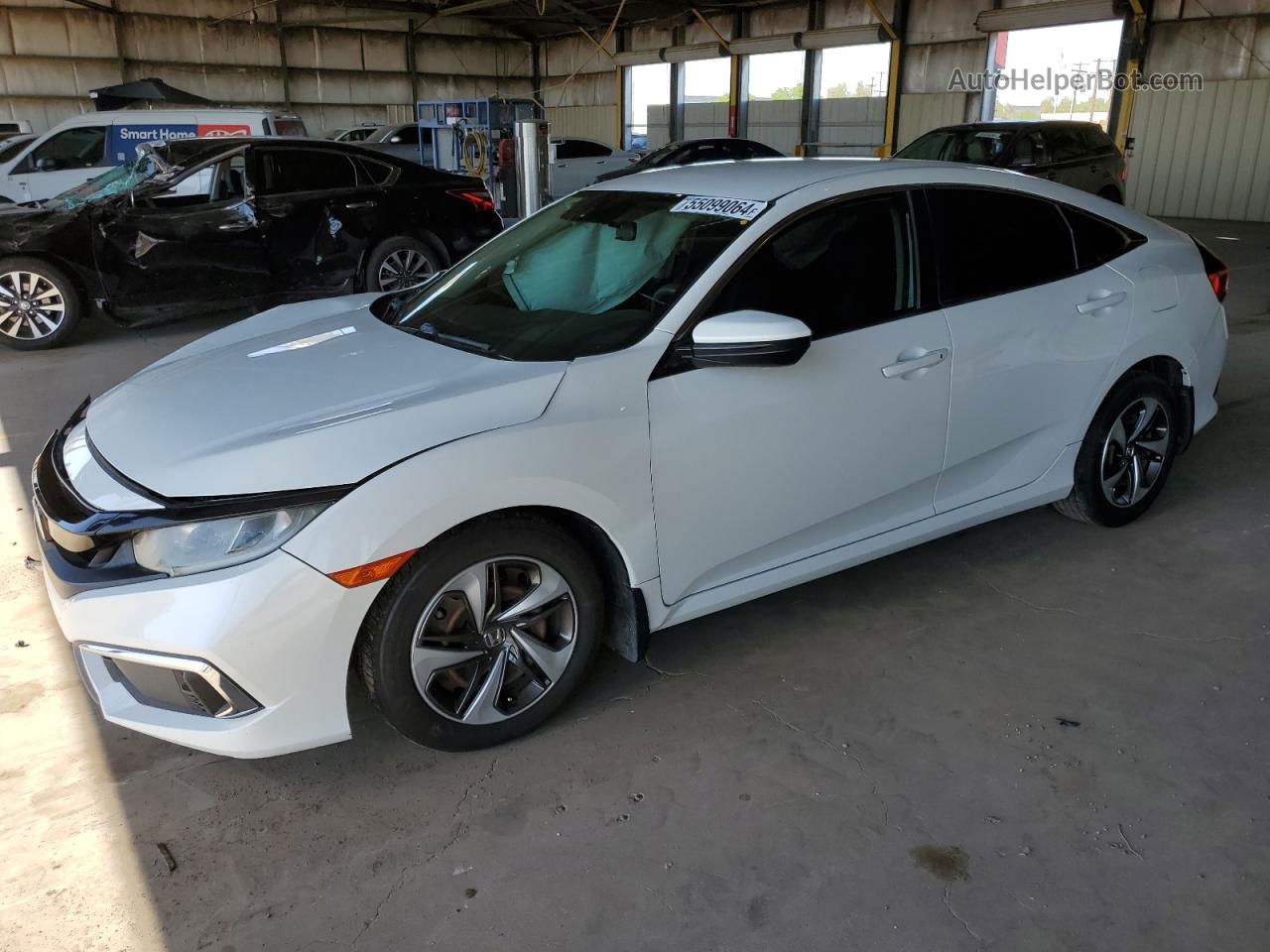 2019 Honda Civic Lx Белый vin: 19XFC2F69KE020850