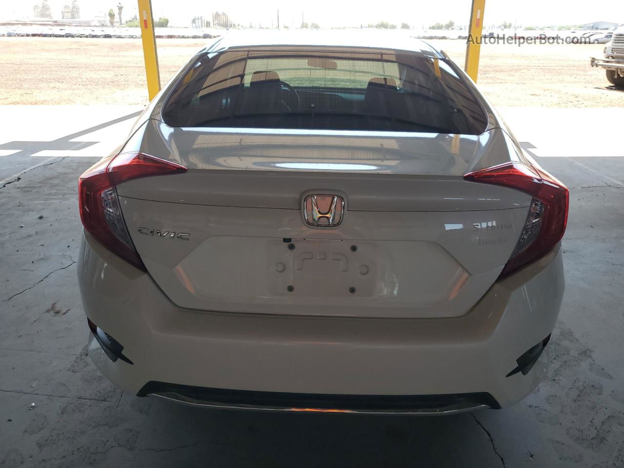 2019 Honda Civic Lx White vin: 19XFC2F69KE020850