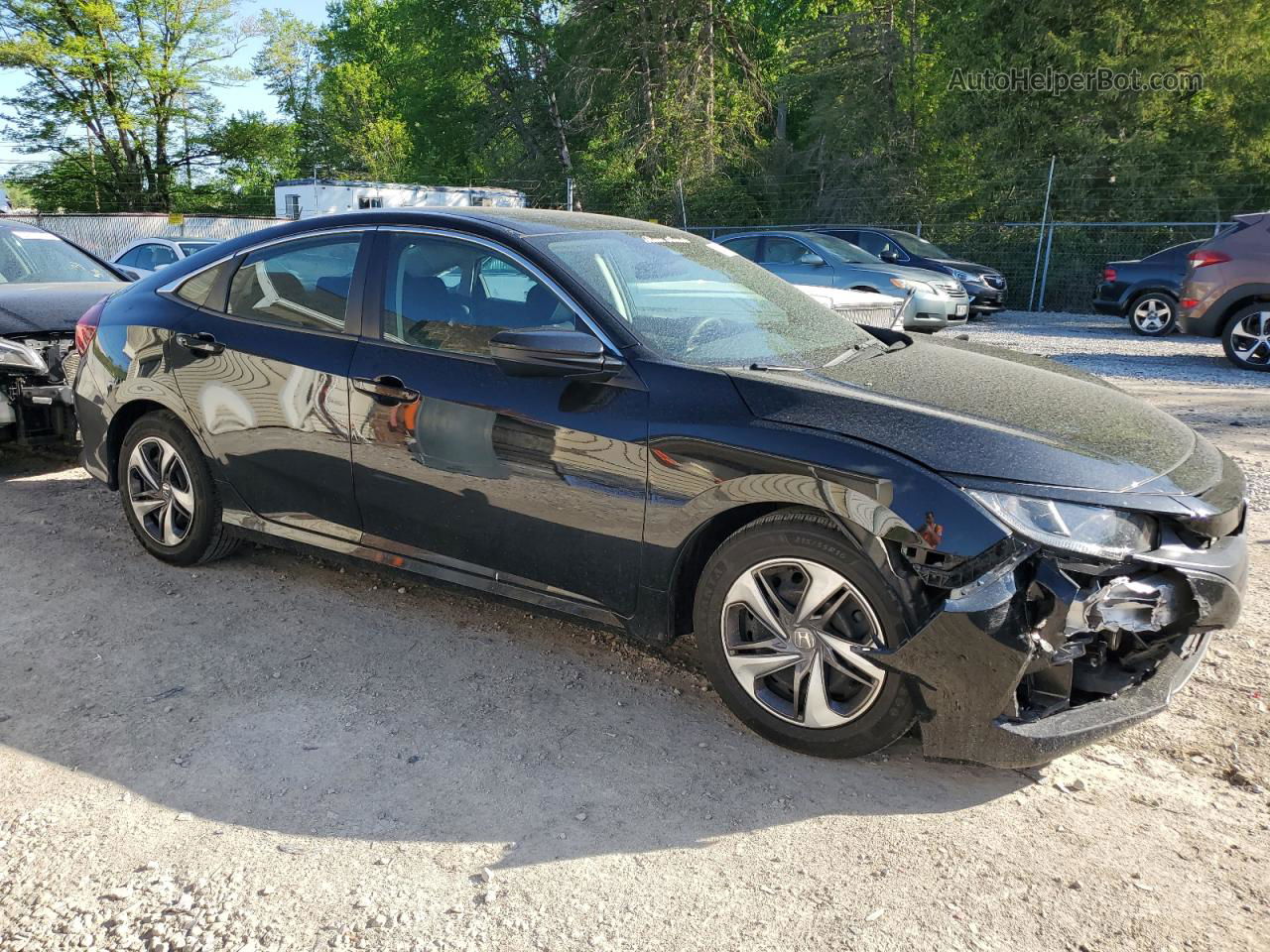 2020 Honda Civic Lx Black vin: 19XFC2F69LE029503