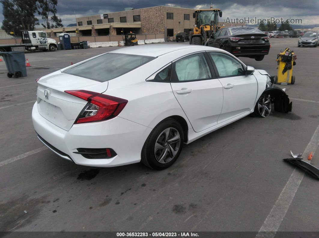 2020 Honda Civic Sedan Lx White vin: 19XFC2F69LE216420