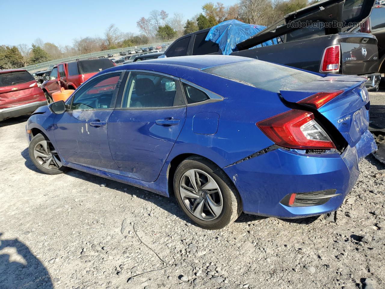 2019 Honda Civic Lx Blue vin: 19XFC2F6XKE016760