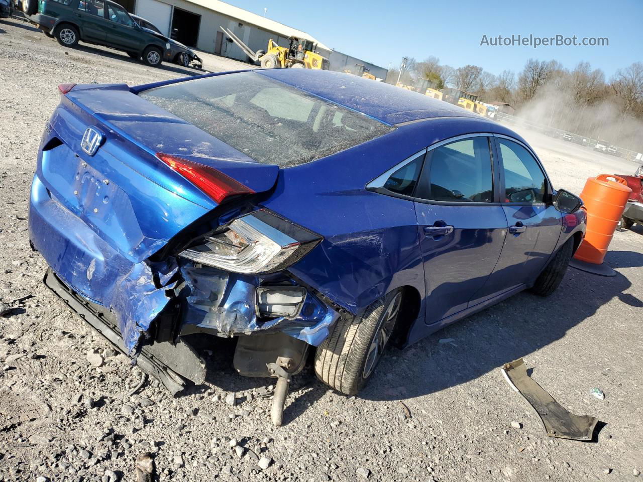 2019 Honda Civic Lx Blue vin: 19XFC2F6XKE016760