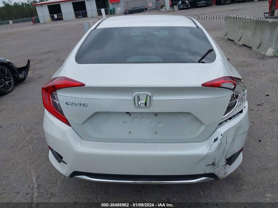 2019 Honda Civic Lx Белый vin: 19XFC2F6XKE034322