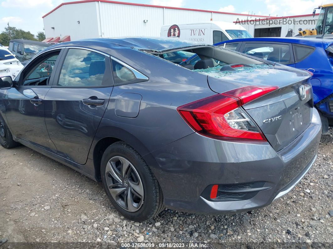 2019 Honda Civic Lx Gray vin: 19XFC2F6XKE039116