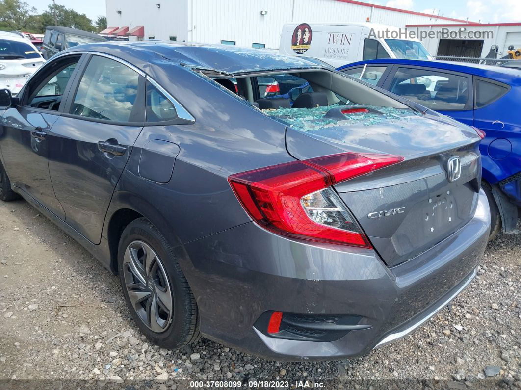 2019 Honda Civic Lx Gray vin: 19XFC2F6XKE039116