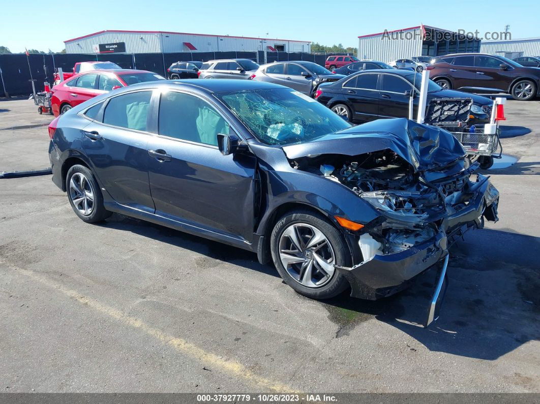 2019 Honda Civic Lx Blue vin: 19XFC2F6XKE042372