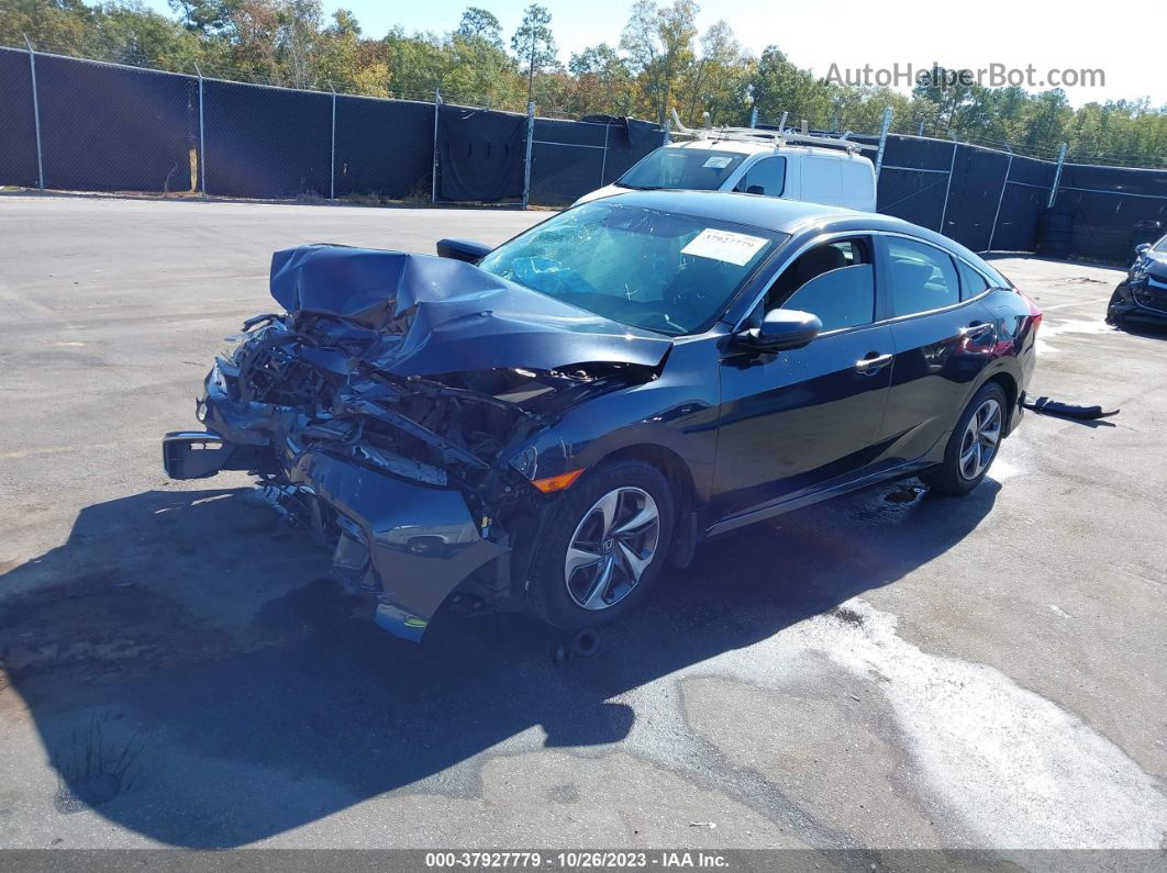 2019 Honda Civic Lx Blue vin: 19XFC2F6XKE042372