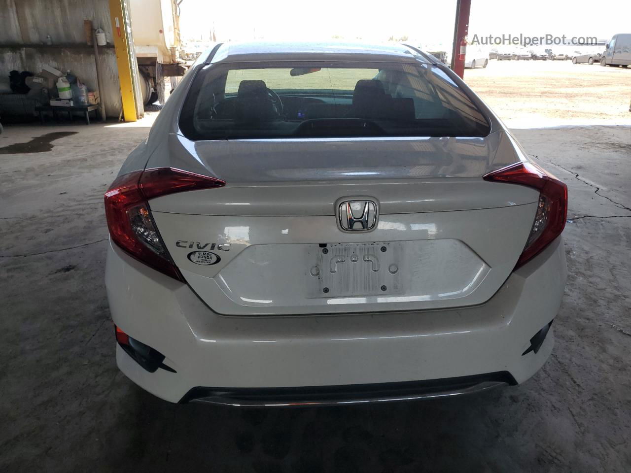 2020 Honda Civic Lx White vin: 19XFC2F6XLE002181